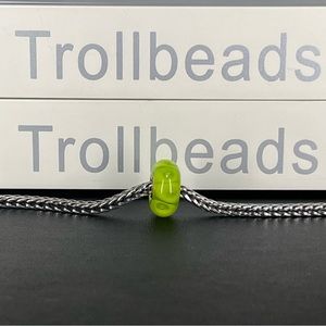 Trollbeads Retired Lime Glass Bead- 61338